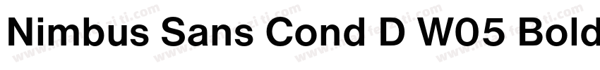 Nimbus Sans Cond D W05 Bold字体转换